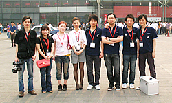 参加2009第十四届上海国际纺织工业展览会
