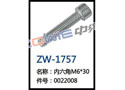 内六角M6*30  ZW-1757
