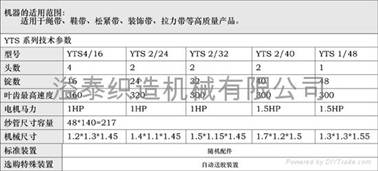 高速编织机   YTS 4/16